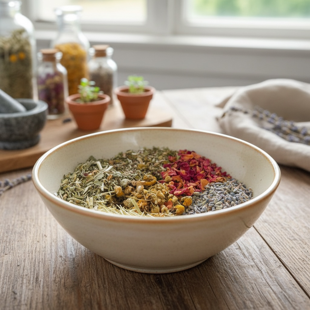 Herbal Tea Blends and Capsules