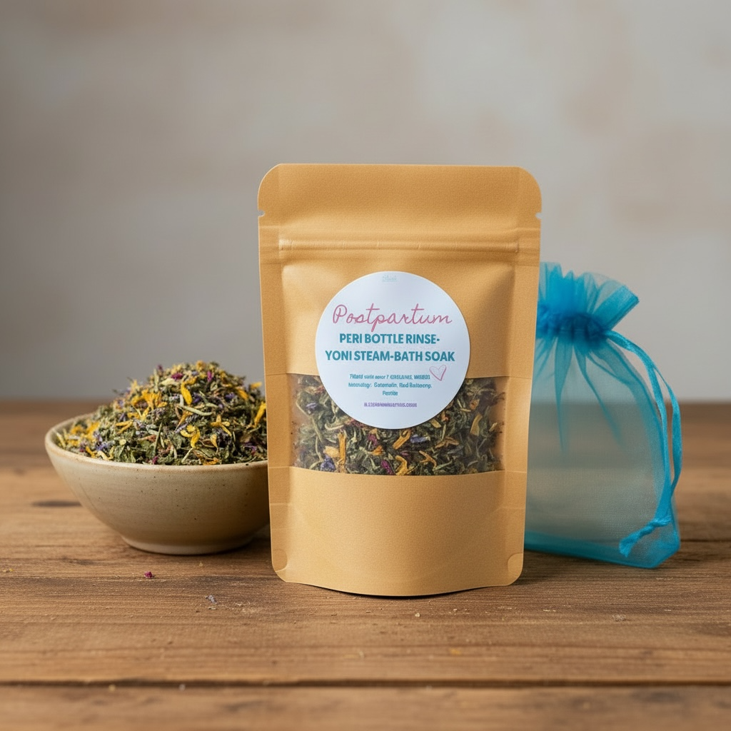 Postpartum and Peri postpartum Rinse, Bath Soak, and Steam