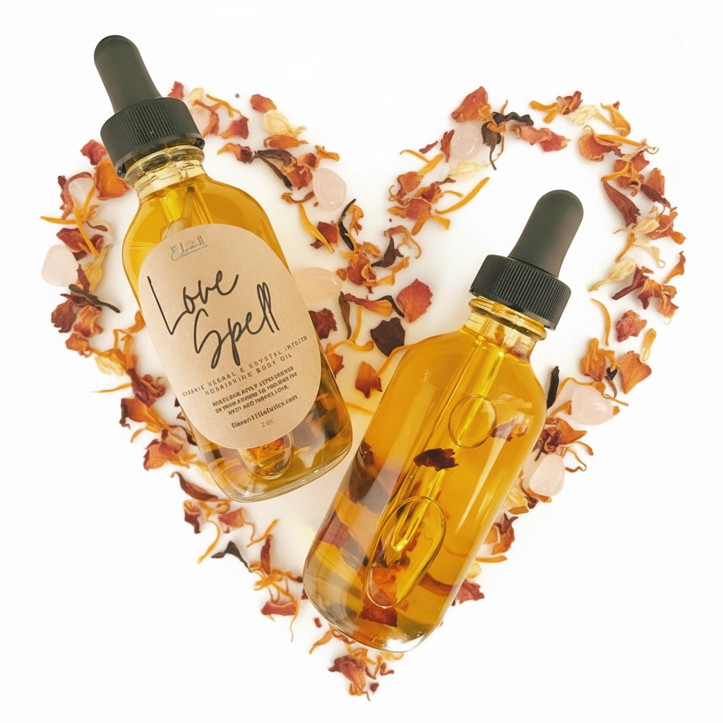 Love Spell Crystal Infused Body Oil